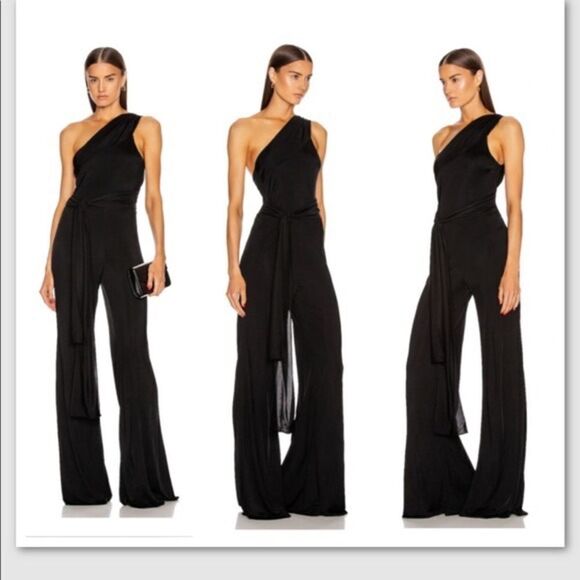 Alexis Parson Black Wide Leg Jumpsuit XS - Picture 3 of 11